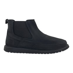 Мъжки Черни Боти Chelsea от Естествен Велур 10845 Hush Puppies 